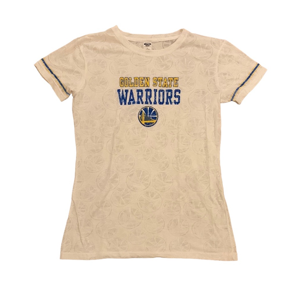 🎉 CONCEPTS SPORTS GSW Golden State Warriors Semi Sheer Logo Tee, size L
